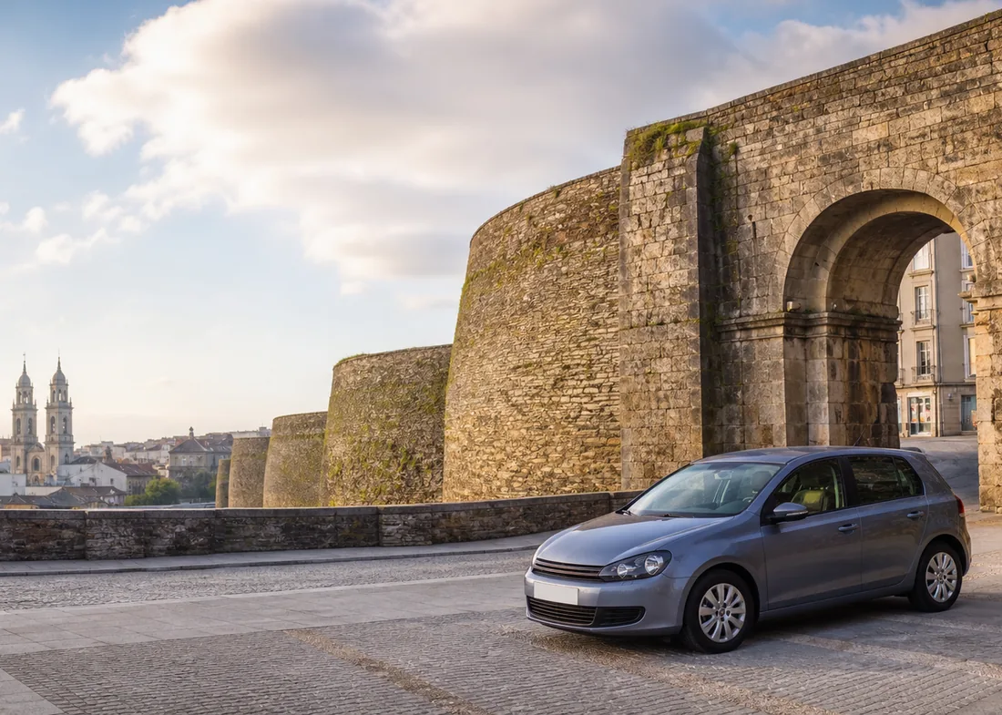 Vista de Lugo, donde realizamos revisiones de coches de segunda mano