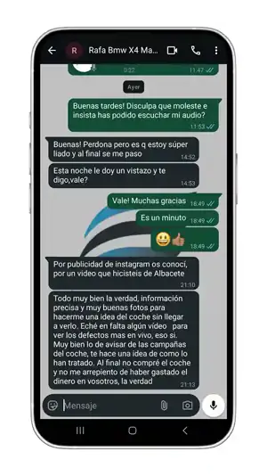 Reseña real 12 de un cliente de mybestcheck