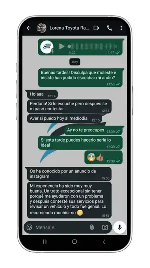 Reseña real 11 de un cliente de mybestcheck