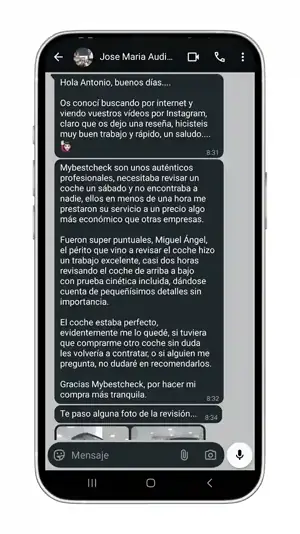 Reseña real 7 de un cliente de mybestcheck