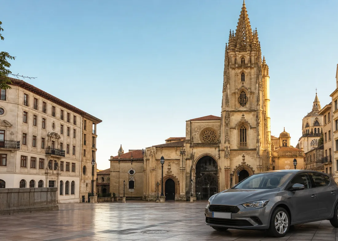 Vista de Oviedo, donde realizamos revisiones de coches de segunda mano