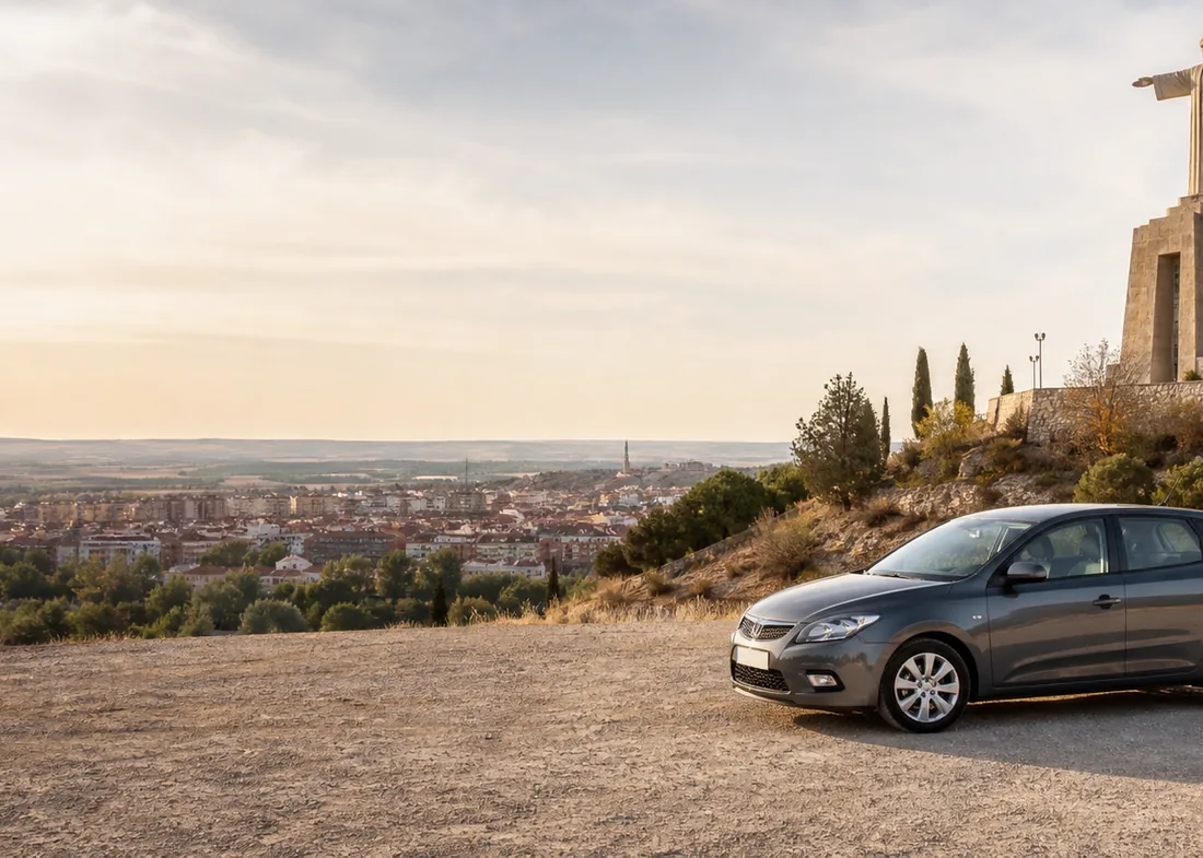Vista de Palencia, donde realizamos revisiones de coches de segunda mano