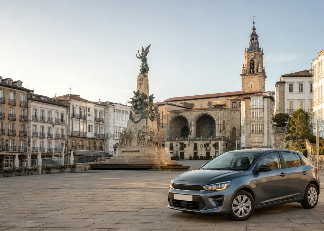 Vista de Vitoria, donde realizamos revisiones de coches de segunda mano