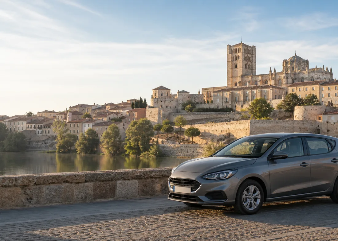 Vista de Zamora, donde realizamos revisiones de coches de segunda mano