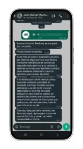 cliente satisfecho con mybestcheck