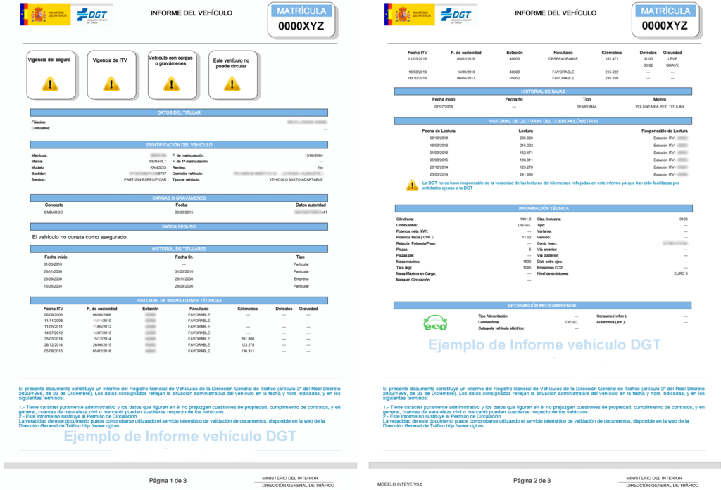 informe de la DGT